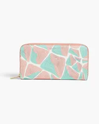 Emilio Pucci Printed leather wallet - Green Green