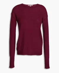 Autumn Cashmere Distressed cashmere sweater - Purple Purple