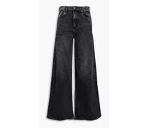 Sofie high-rise wide-leg jeans - Black