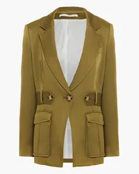 Veronica Beard Myla Dickey satin-crepe blazer - Green Green