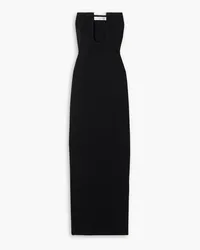 Christopher Esber Strapless embellished stretch-knit midi dress - Black Black