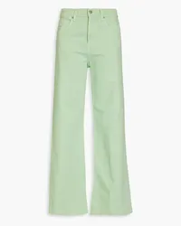 Veronica Beard High-rise wide-leg jeans - Green Green