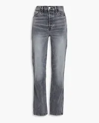 RE/DONE 90's high-rise straight-leg jeans - Gray Gray