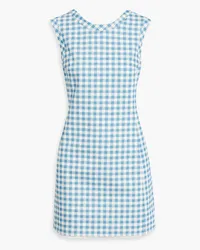 EMILIA WICKSTEAD Emmy gingham cotton-twill mini dress - Blue Blue