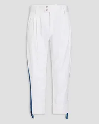 Dolce & Gabbana Stretch-cotton twill pants - White White