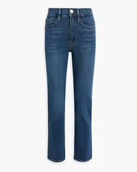 Frame Denim Le Pixie Sylvie high-rise straight-leg jeans - Blue Blue