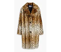 Minna leopard-print faux fur coat - Animal print