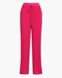 Halston Sophia pleated crepon wide-leg pants - Pink Pink