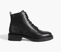 Cannon leather combat boots - Black