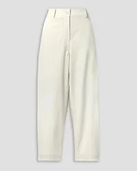 Anna Quan Ronnie cotton-blend twill wide-leg pants - White White