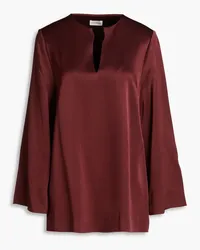 By Malene Birger Sandines satin-crepe blouse - Burgundy Burgundy