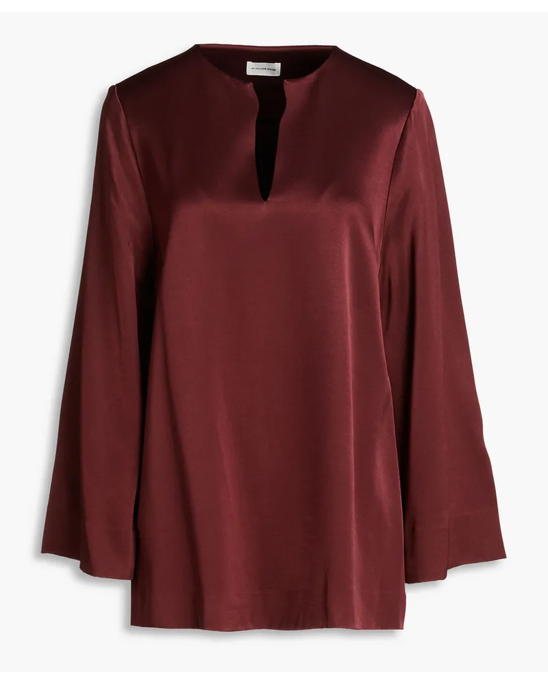 By Malene Birger Sandines satin-crepe blouse - Burgundy Burgundy