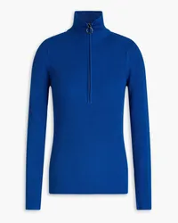 FUSALP Ancelle ribbed-knit half-zip sweater - Blue Blue