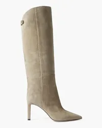 Jimmy Choo Alizze 85 suede knee boots - Neutral Neutral