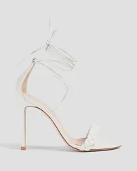 Gianvito Rossi Braided leather sandals - White White