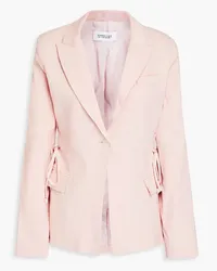 Derek Lam Rhonda lace-up linen-blend blazer - Pink Pink