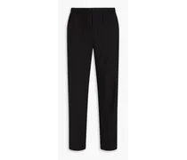 Wool drawstring pants - Black