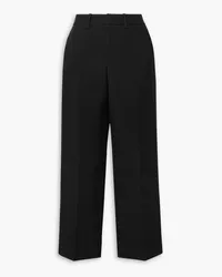 Brandon Maxwell Cropped wool-blend straight-leg pants - Black Black