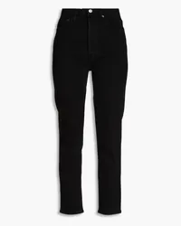 RE/DONE 90s cropped high-rise slim-leg jeans - Black Black