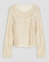 Alberta Ferretti Crocheted sweater - White White