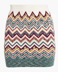 Missoni Jacquard-knit wool-blend mini skirt - White White