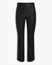 Helmut Lang Stretch-leather flared pants - Black Black