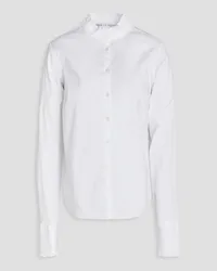 Veronica Beard Holli cotton-blend poplin shirt - White White