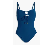 Cutout swimsuit - Blue