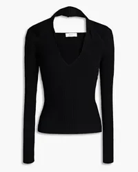 A.L.C. Jackson cutout ribbed-knit top - Black Black