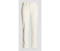 Dre cropped boyfriend jeans - White