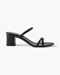 aeyde Anni leather mules - Black Black