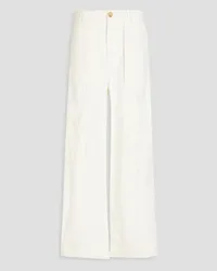 Vince Linen-blend cargo pants - White White