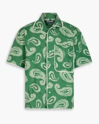 Jacquemus Artichaut printed cotton-canvas shirt - Green Green