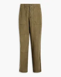 Officine Generale Lyocell-gabardine pants - Green Green