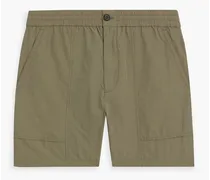 Utility shell drawstring shorts - Green