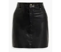 Alicia leather mini skirt - Black