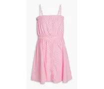 Otbeach floral-print Lyocell and cotton-blend poplin mini dress - Pink