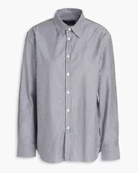 Nili Lotan Raphael striped cotton-oxford shirt - Gray Gray