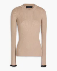 Proenza Schouler Ribbed silk and cashmere-blend sweater - Neutral Neutral