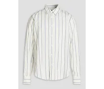 Rove striped cotton-twill shirt - Blue
