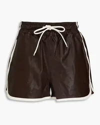 Frame Denim Leather shorts - Brown Brown