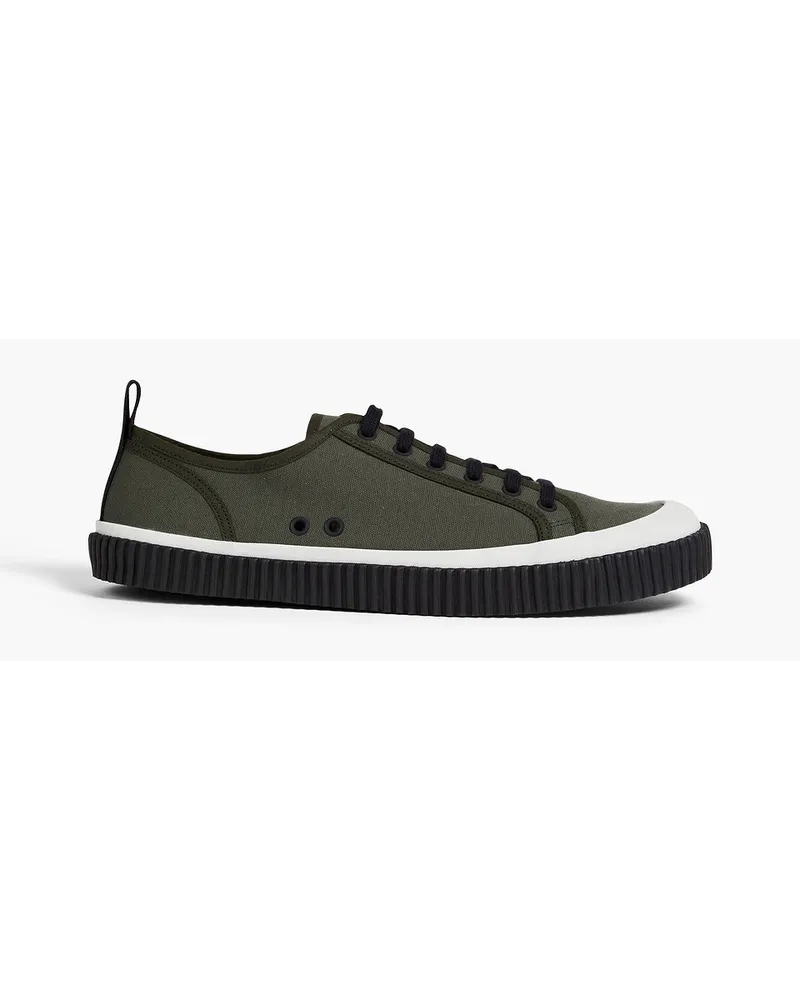 James Perse Cotton-canvas sneakers - Green Green