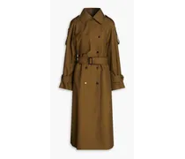 Dante belted twill trench coat - Green