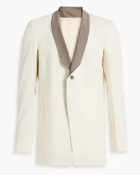 Rick Owens Walrus two-tone wool-blend blazer - White White