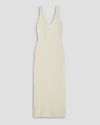 arch4 Viola ribbed silk and cashmere-blend maxi dress - White White