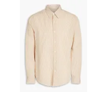 Striped Lyocell-blend shirt - Neutral