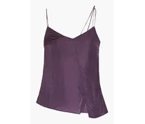 Lily cupro-jacquard camisole - Purple