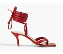 Leather sandals - Red