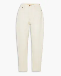 Rag & Bone Alissa cropped high-rise tapered jeans - White White