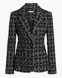 Alice + Olivia Alice Olivia - Macey metallic tweed blazer - Black Black